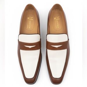 Maurices Two-Tone Brown and White Men's Loafers
